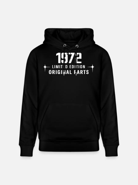 Millésime 1972 - Sweat à capuche bio CRUISER Stanley/Stella Unisexe - noir