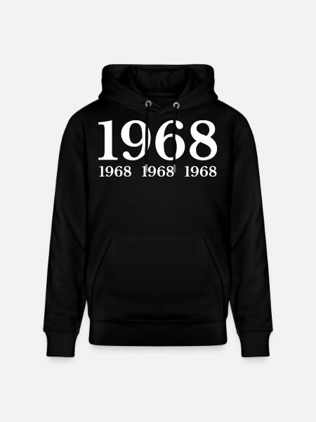 1968 - Stanley/Stella Unisex Bio-Hoodie CRUISER  - Schwarz
