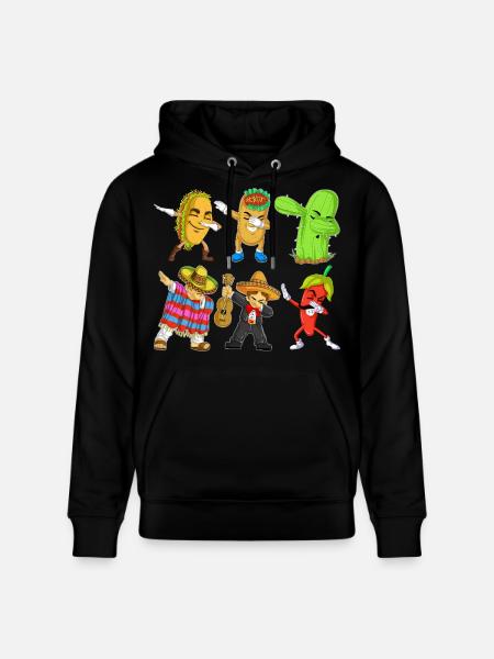Cinco de Mayo Dab Shirt - Stanley/Stella CRUISER Unisex Organic Hoodie - black