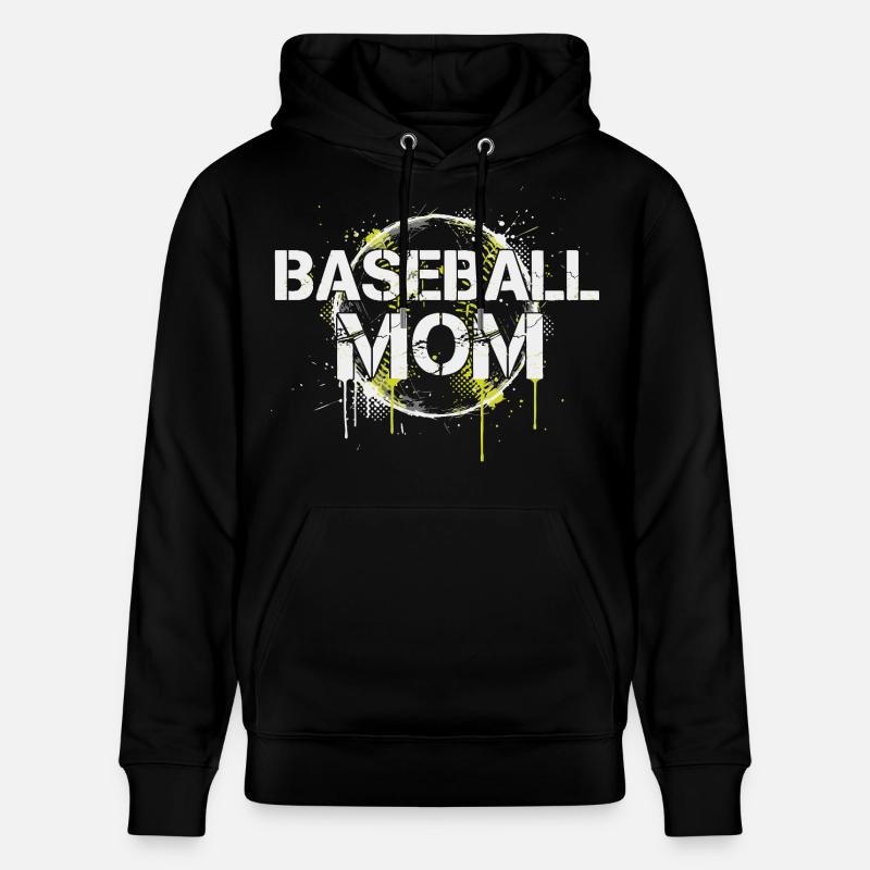 Maman de baseball - Sweat à capuche bio CRUISER Stanley/Stella Unisexe - noir