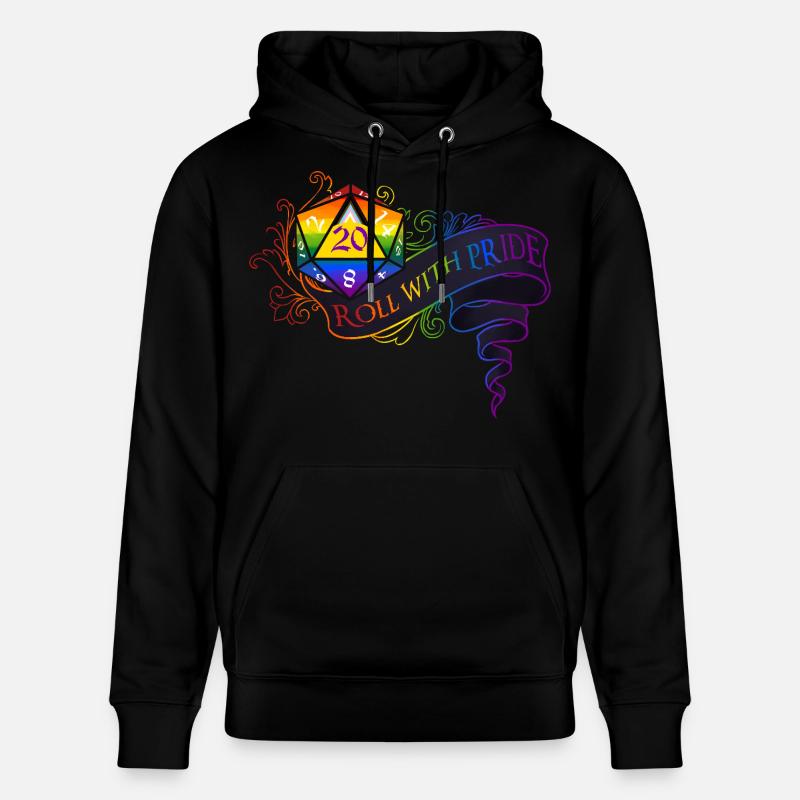 Roll with PRIDE again! - Stanley/Stella CRUISER Unisex Organic Hoodie - black