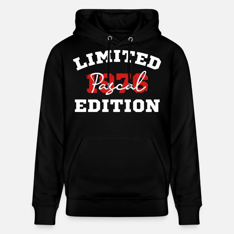 Edition Limitee Pascal 1976 - Sweat à capuche bio CRUISER Stanley/Stella Unisexe - noir