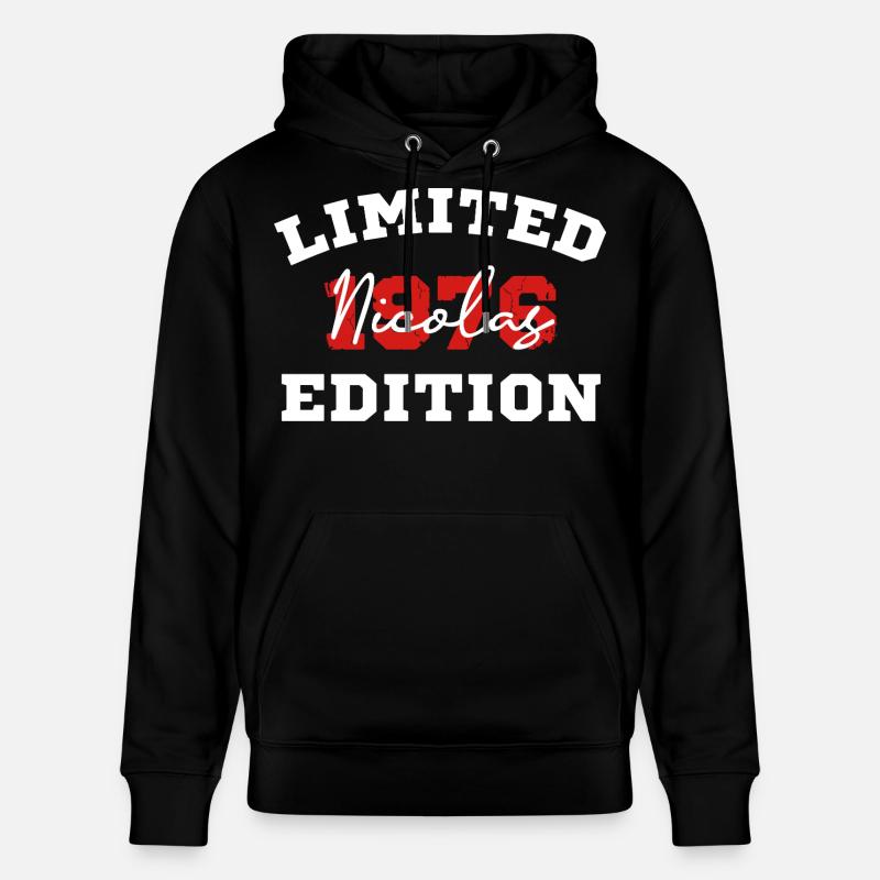 Edition Nicolas Limitée - Sweat à capuche bio CRUISER Stanley/Stella Unisexe - noir