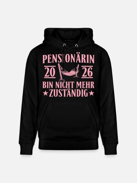 Retraité 2026 - Don non responsable - Sweat à capuche bio CRUISER Stanley/Stella Unisexe - noir