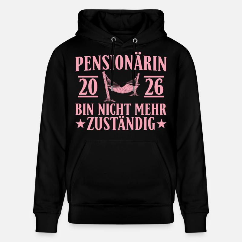 Retraité 2026 - Don non responsable - Sweat à capuche bio CRUISER Stanley/Stella Unisexe - noir