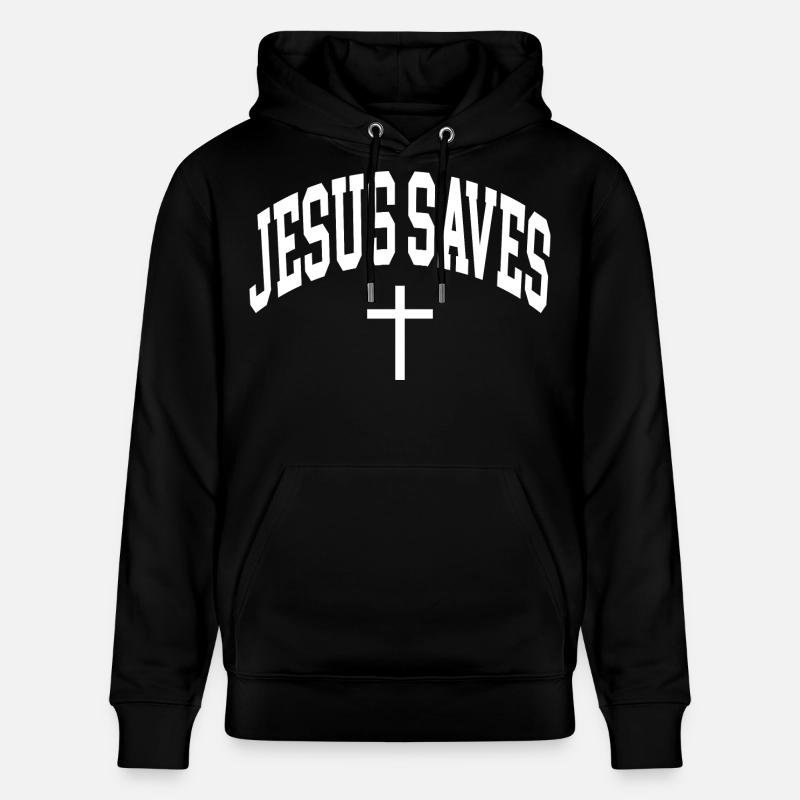Jésus sauve - Sweat à capuche bio CRUISER Stanley/Stella Unisexe - noir