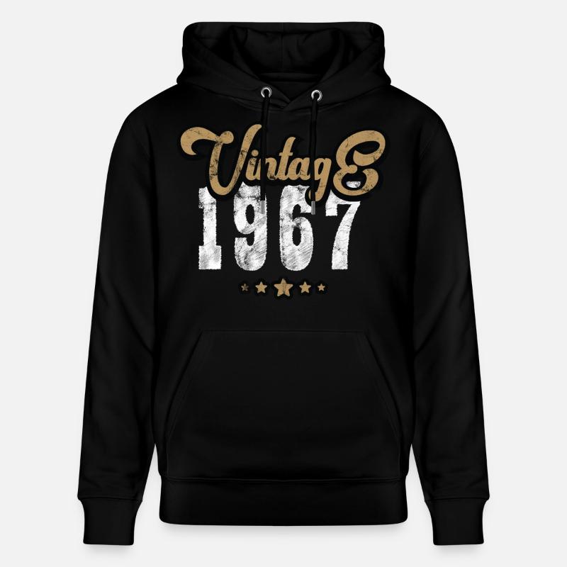 Millésime 1967 - Sweat à capuche bio CRUISER Stanley/Stella Unisexe - noir