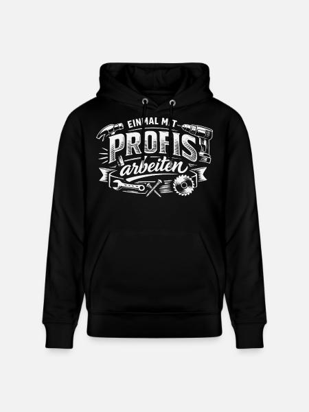 Einmal Mit Profis Arbeiten - Stanley/Stella Unisex Bio-Hoodie CRUISER - Schwarz