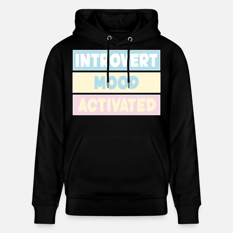introverti - Sweat à capuche bio CRUISER Stanley/Stella Unisexe - noir