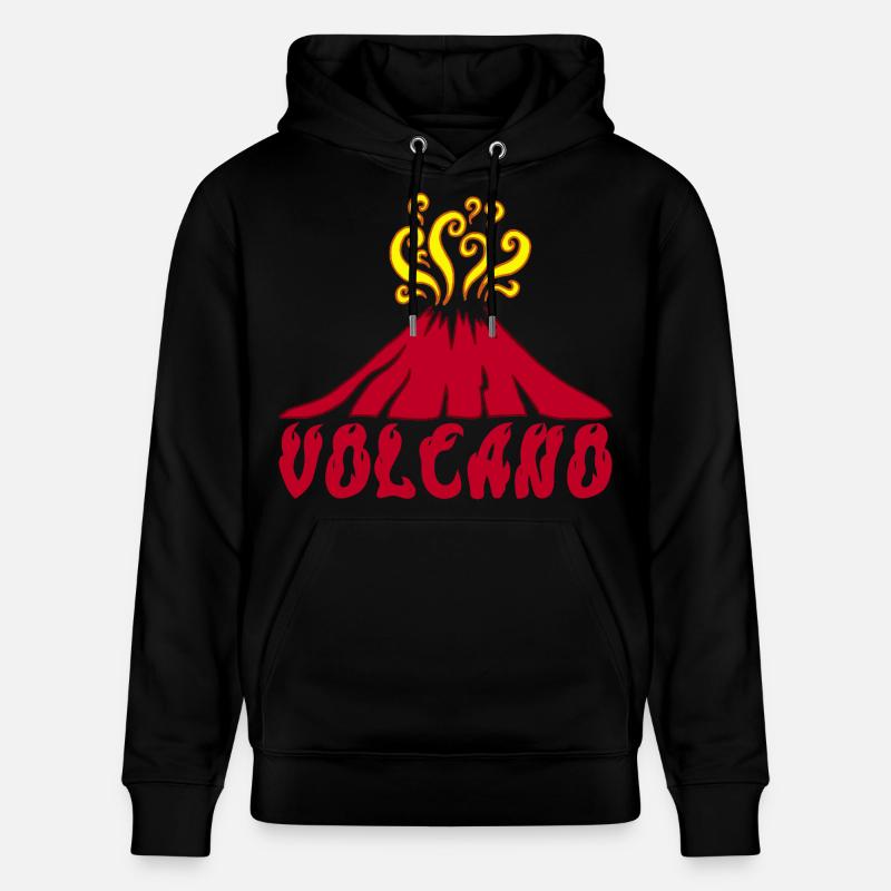 Volcan en éruption - Sweat à capuche bio CRUISER Stanley/Stella Unisexe - noir