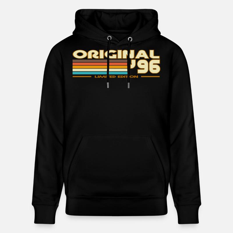 Original 96 Arc-en-Ciel Retro - Sweat à capuche bio CRUISER Stanley/Stella Unisexe - noir