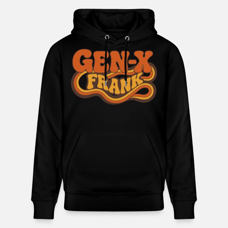 Logo rétro de Frank Gen-X - Sweat à capuche bio CRUISER Stanley/Stella Unisexe - noir