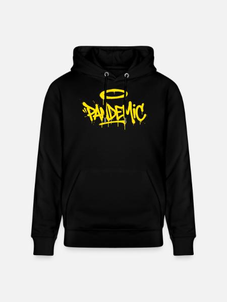 Halo Graffiti Pulse - Sweat à capuche bio CRUISER Stanley/Stella Unisexe - noir