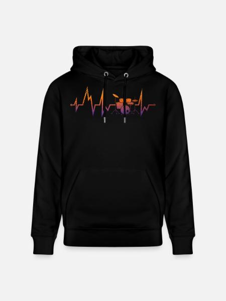 Batterie Pulse Neon: Vibes Musicales - Sweat à capuche bio CRUISER Stanley/Stella Unisexe - noir