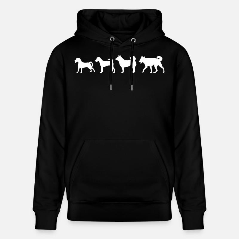 Évolution du chien - Sweat à capuche bio CRUISER Stanley/Stella Unisexe - noir