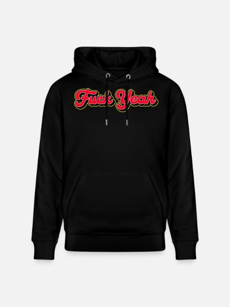 Fuck Yeah 3D Red Script - Sweat à capuche bio CRUISER Stanley/Stella Unisexe - noir