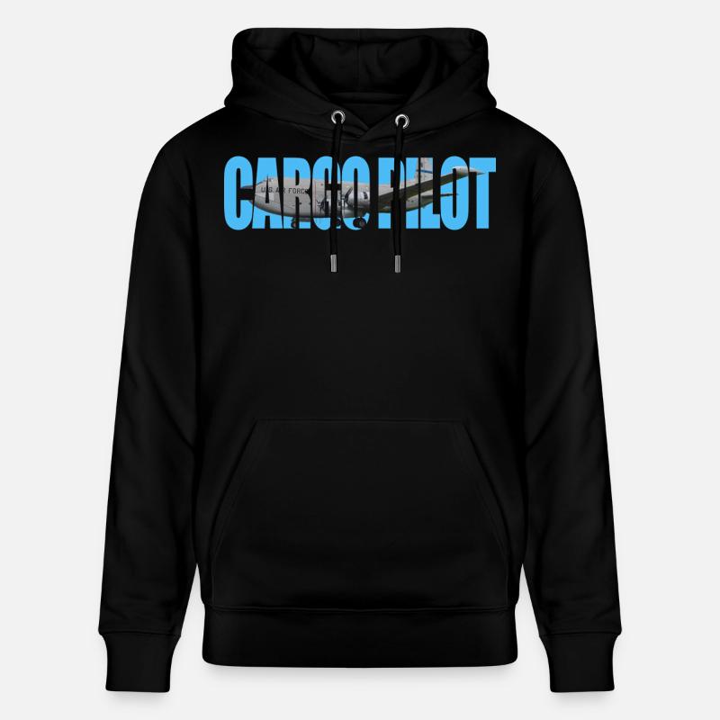 Pilote cargo C-124C - Sweat à capuche bio CRUISER Stanley/Stella Unisexe - noir