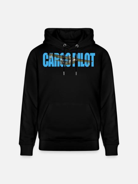 Cargo pilot PBY Catalina - Stanley/Stella CRUISER Unisex Organic Hoodie - black