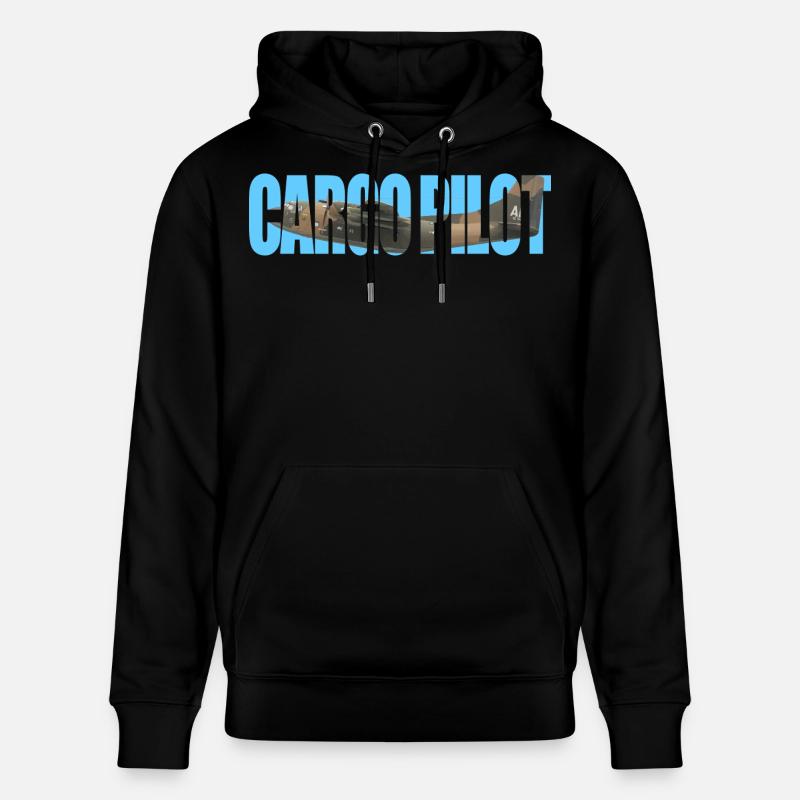 Cargo pilot C-123 - Stanley/Stella Unisex Bio-Hoodie CRUISER  - Schwarz