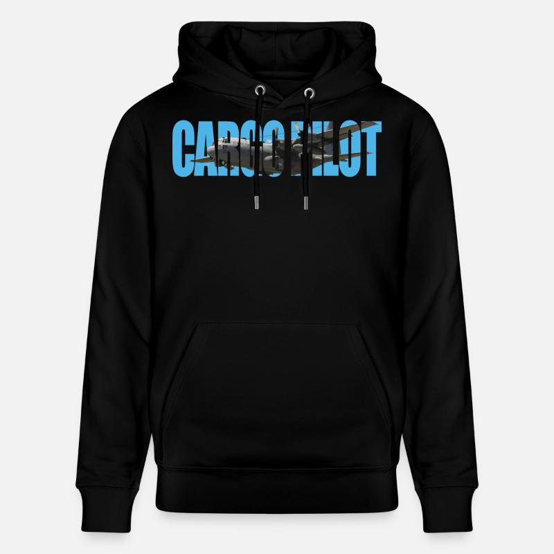 Pilote cargo C-130 - Sweat à capuche bio CRUISER Stanley/Stella Unisexe - noir