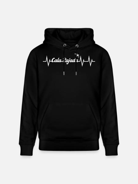 Heartbeat Cala Rajada - Stanley/Stella CRUISER Unisex Organic Hoodie - black