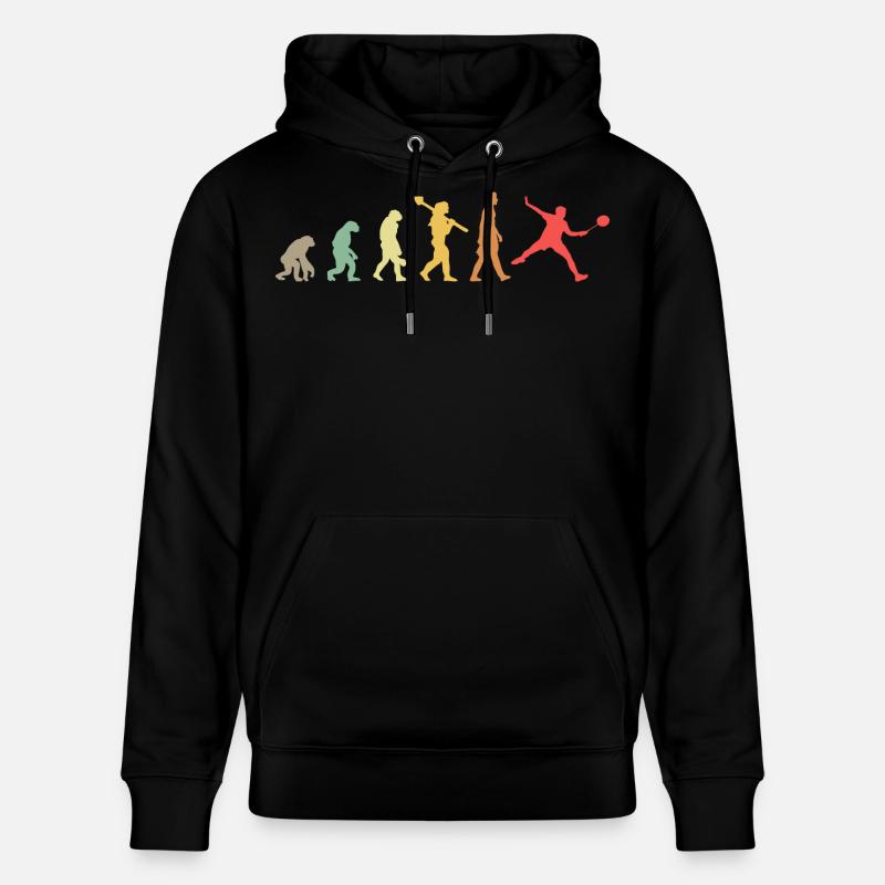 Évolution du badminton - Sweat à capuche bio CRUISER Stanley/Stella Unisexe - noir