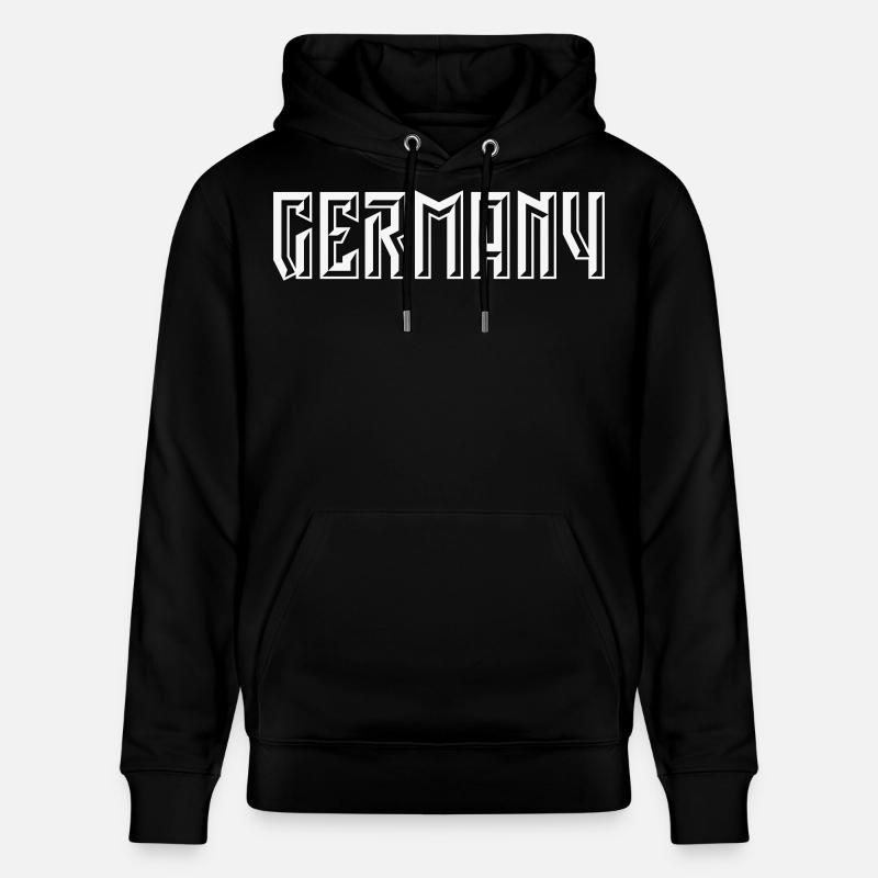 Germany Schriftzug (Relief / 3D / White) - Stanley/Stella Unisex Bio-Hoodie CRUISER  - Schwarz