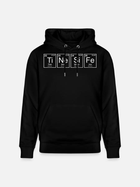 intp, periodic system, cognitive functions, think - Stanley/Stella Unisex Bio-Hoodie CRUISER  - Schwarz