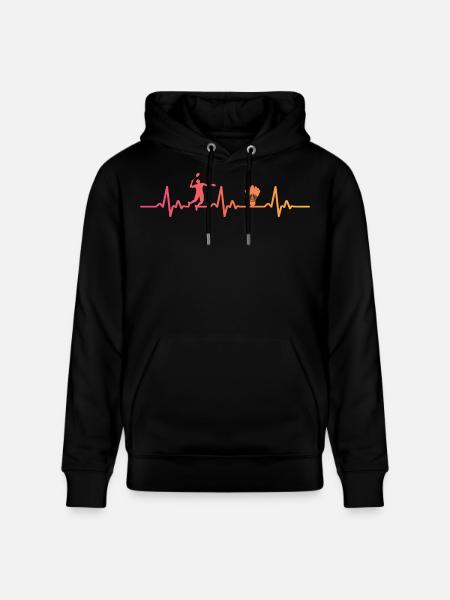Badminton Sunset Heartbeat Badminton - Stanley/Stella CRUISER Unisex Organic Hoodie - black