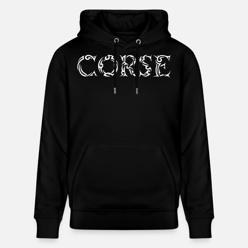 Corse Tribal - Sweat à capuche bio CRUISER Stanley/Stella Unisexe - noir