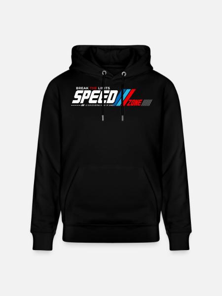 Speed Zone: Grenzen Brechen - Stanley/Stella Unisex Bio-Hoodie CRUISER  - Schwarz