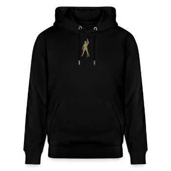 Homme Silhouette Pole Dance Danse Exotique - Sweat à capuche bio CRUISER Stanley/Stella Unisexe - noir - Devant - Alina (178cm) & Michal (187cm)