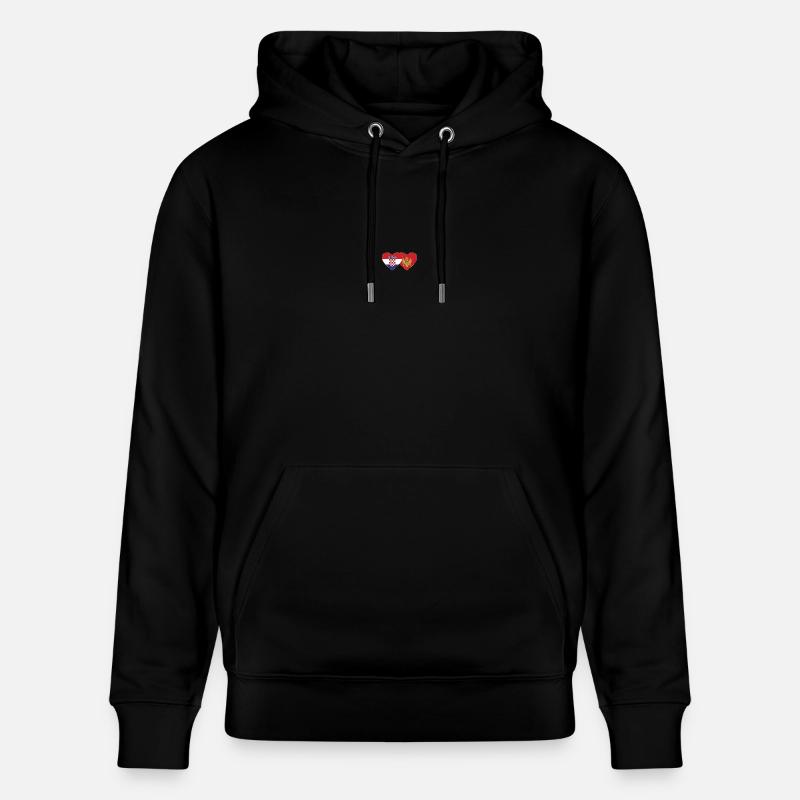 Croatie Monténégro Drapeau - Sweat à capuche bio CRUISER Stanley/Stella Unisexe - noir