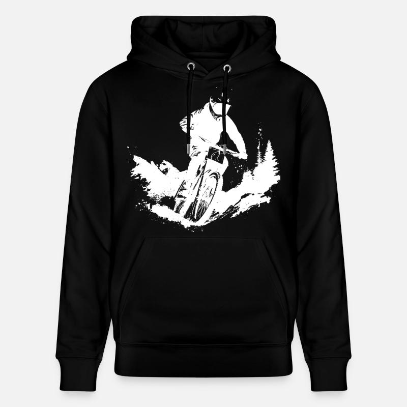 Mountainbiker - Stanley/Stella Unisex Bio-Hoodie CRUISER  - Schwarz