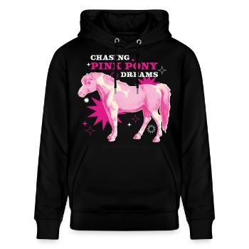 Pink Pony Dreams – Manège magique - Sweat à capuche bio CRUISER Stanley/Stella Unisexe - noir - Devant - Alina (178cm) & Michal (187cm)