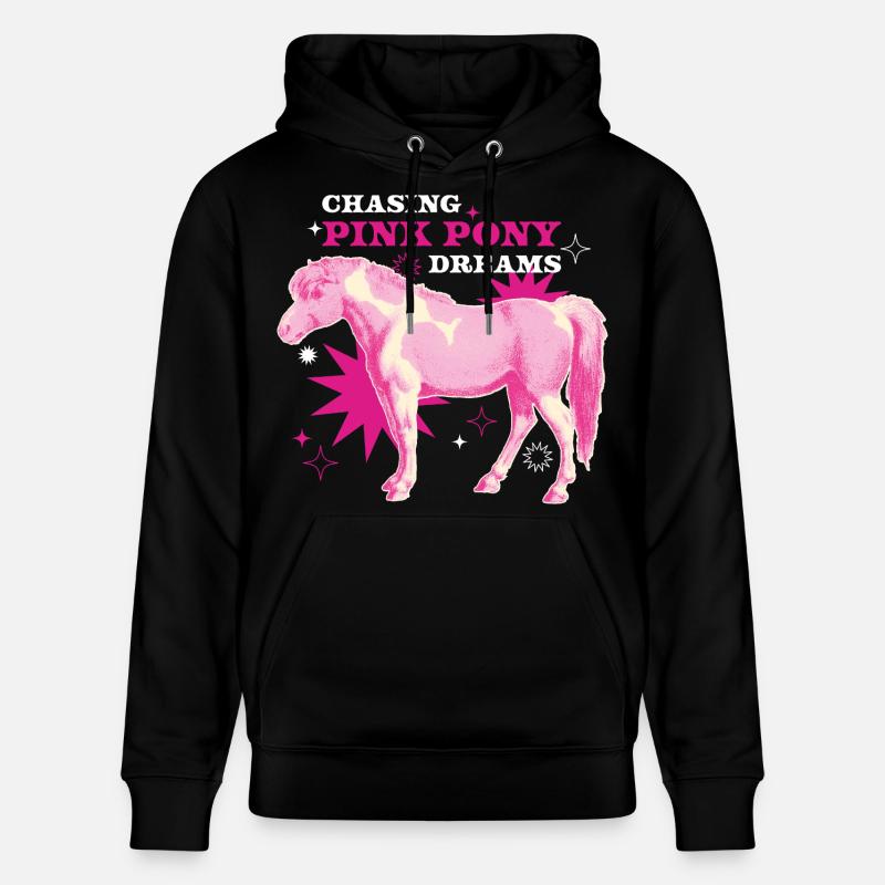 Pink Pony Dreams – Manège magique - Sweat à capuche bio CRUISER Stanley/Stella Unisexe - noir