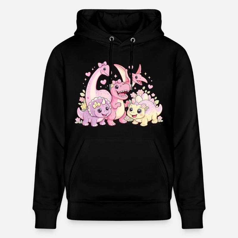 Meuble Troupe de Dinos Filles Mignonnes - Sweat à capuche bio CRUISER Stanley/Stella Unisexe - noir