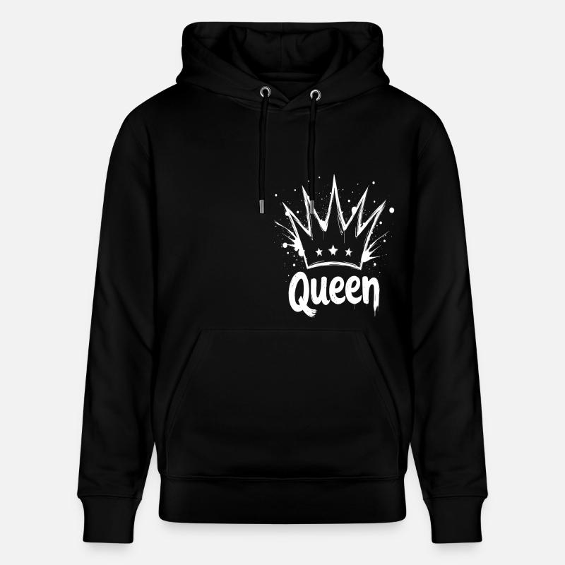 Queen Krone Splash - Stanley/Stella Unisex Bio-Hoodie CRUISER  - Schwarz