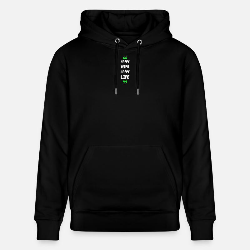 Femme Heureuse Vie Heureuse - Sweat à capuche bio CRUISER Stanley/Stella Unisexe - noir