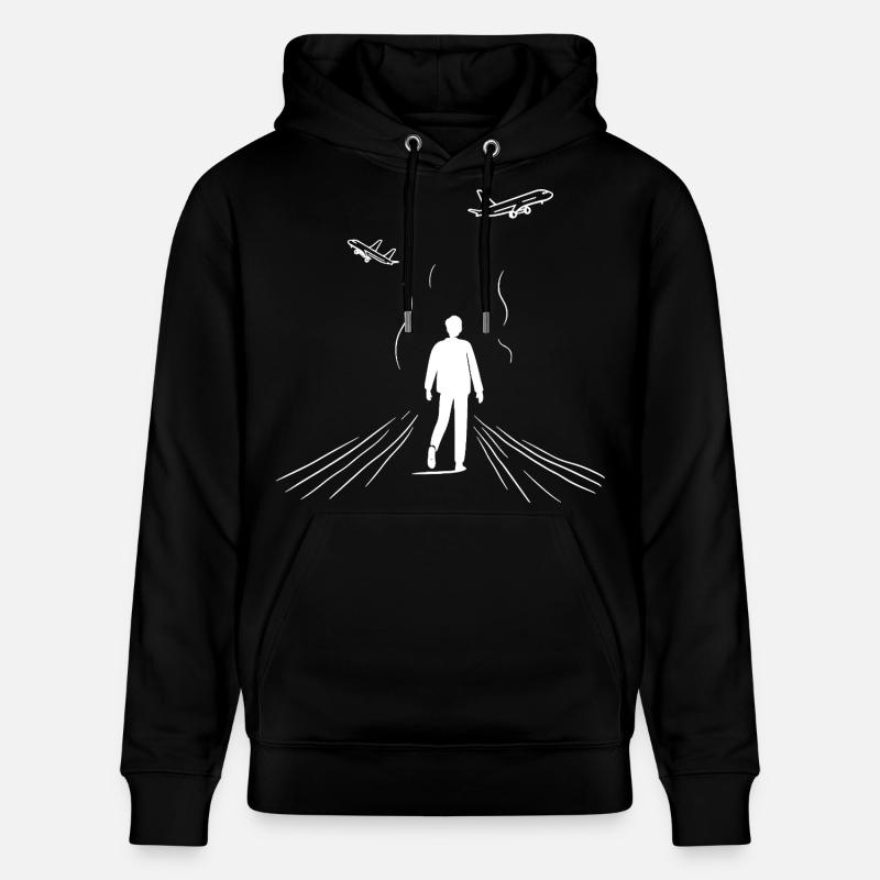 Observateur d’avion - Sweat à capuche bio CRUISER Stanley/Stella Unisexe - noir