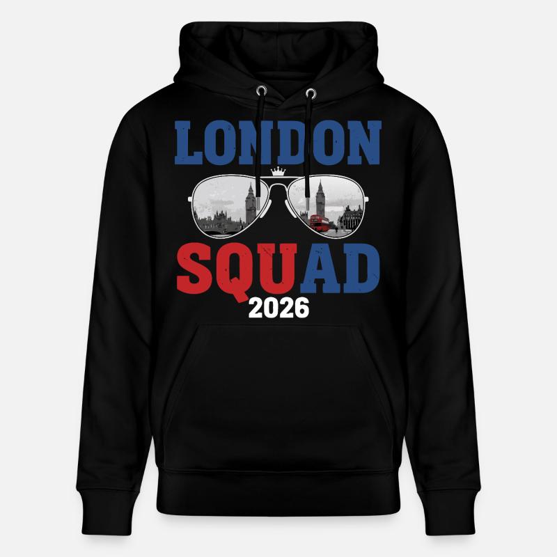 Équipe de Londres 2026 - Sweat à capuche bio CRUISER Stanley/Stella Unisexe - noir