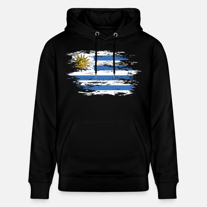 Drapeau uruguayen utilisé - Sweat à capuche bio CRUISER Stanley/Stella Unisexe - noir