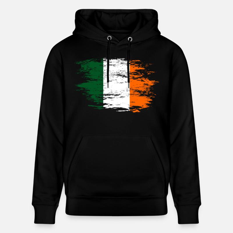 Drapeau de l’Irlande utilisé - Sweat à capuche bio CRUISER Stanley/Stella Unisexe - noir