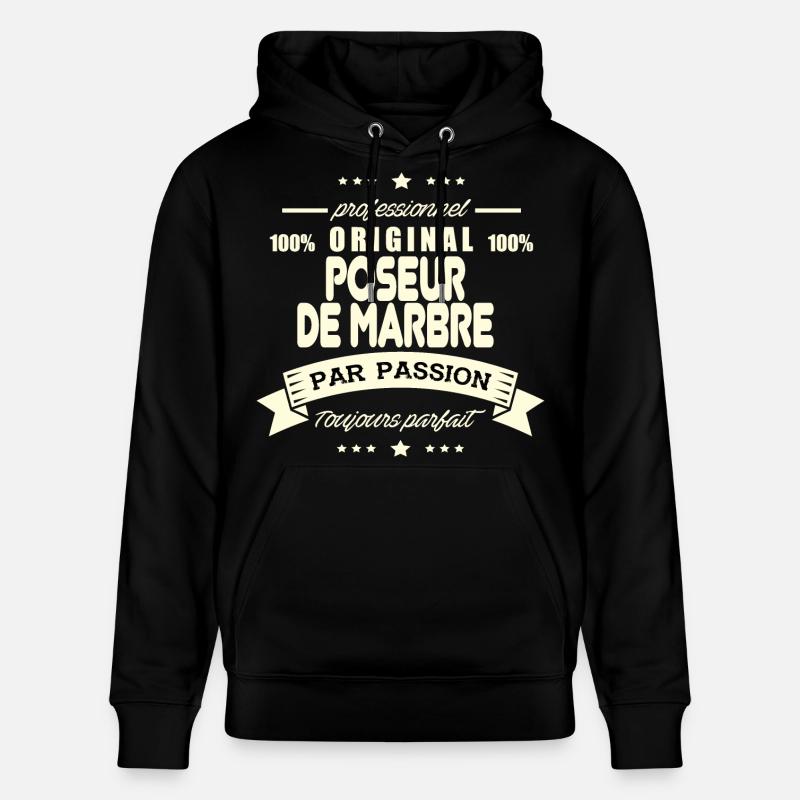 Poseur de marbre Original - Sweat à capuche bio CRUISER Stanley/Stella Unisexe - noir