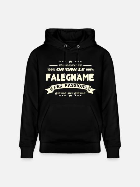 Falegname Originale - Felpa con cappuccio ecologica unisex CRUISER di Stanley/Stella - nero