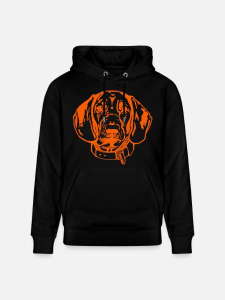 BGS Portrait - orange - Stanley/Stella Unisex Bio-Hoodie CRUISER  - Schwarz