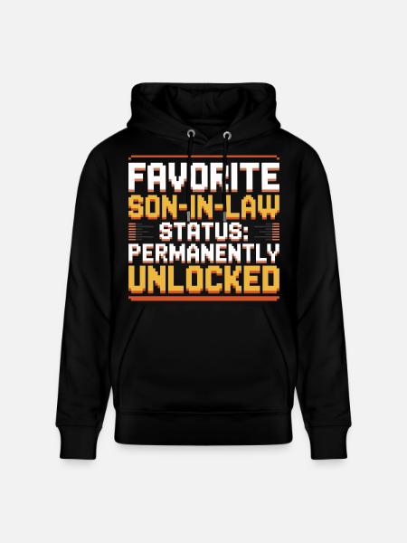 Schwiegermutter Retro Lustiger Schwiegervater - Stanley/Stella Unisex Bio-Hoodie CRUISER  - Schwarz