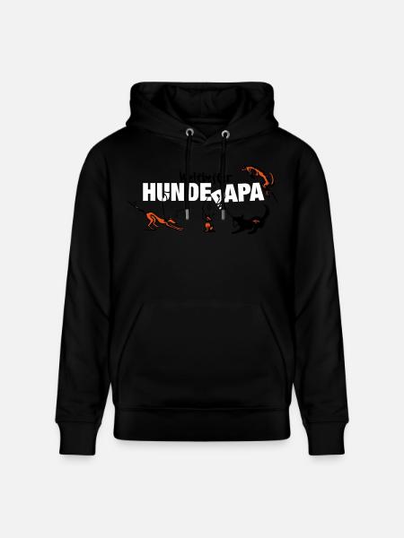 hundepapa - Stanley/Stella Unisex Bio-Hoodie CRUISER  - Schwarz