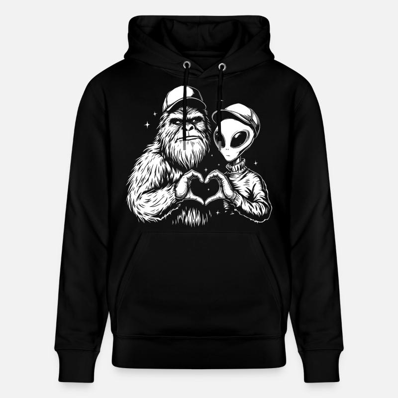 SpaceLove Creative Friends Hybride - Sweat à capuche bio CRUISER Stanley/Stella Unisexe - noir