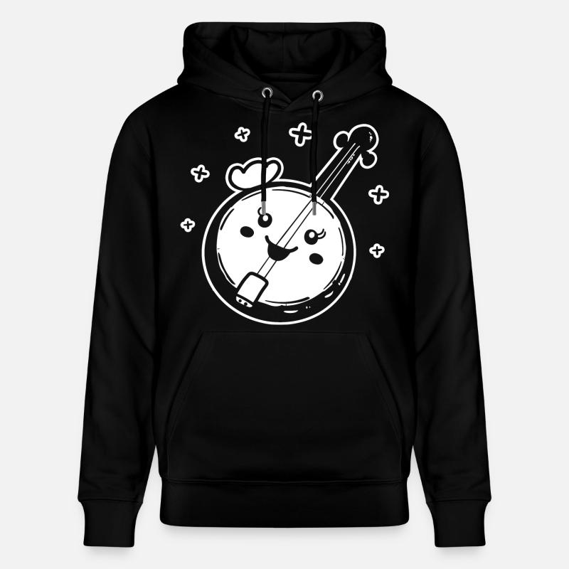 Style de dessin animé banjo - Sweat à capuche bio CRUISER Stanley/Stella Unisexe - noir